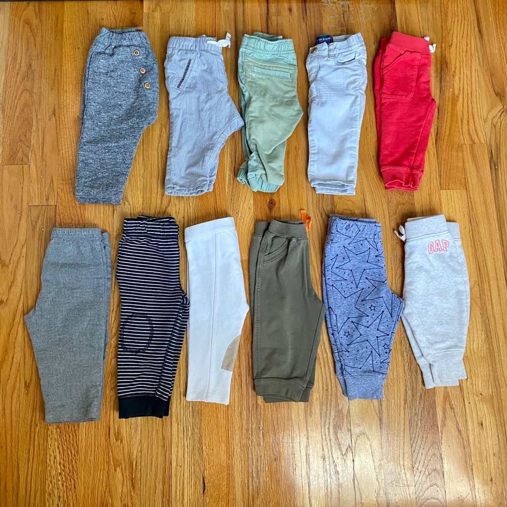 SOLD Lot 17 Pcs Baby Boy Zara Joggers 9-12m & Free